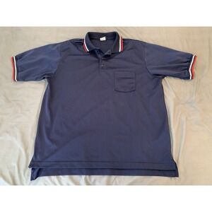 Dalco Athletic Umpire Polo Baseball/Softball Short Sleeve Shirt Blue Men's XL